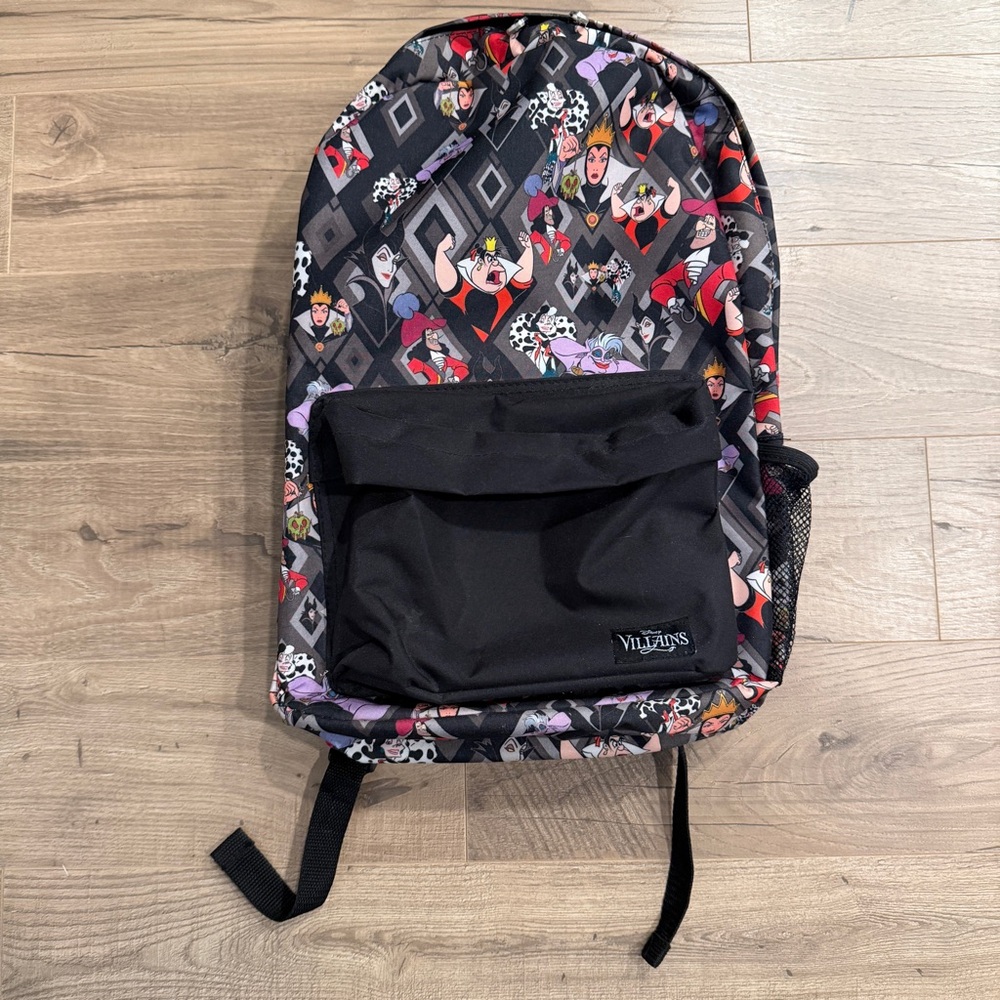 Disney Villains Loungefly Full Size Backpack Ursula Evil Queen of Hearts Cruella